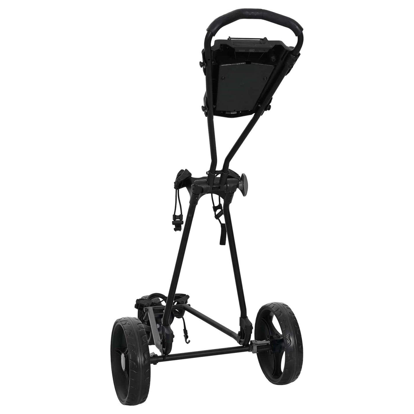 Golf Trolley Black Iron Foldable