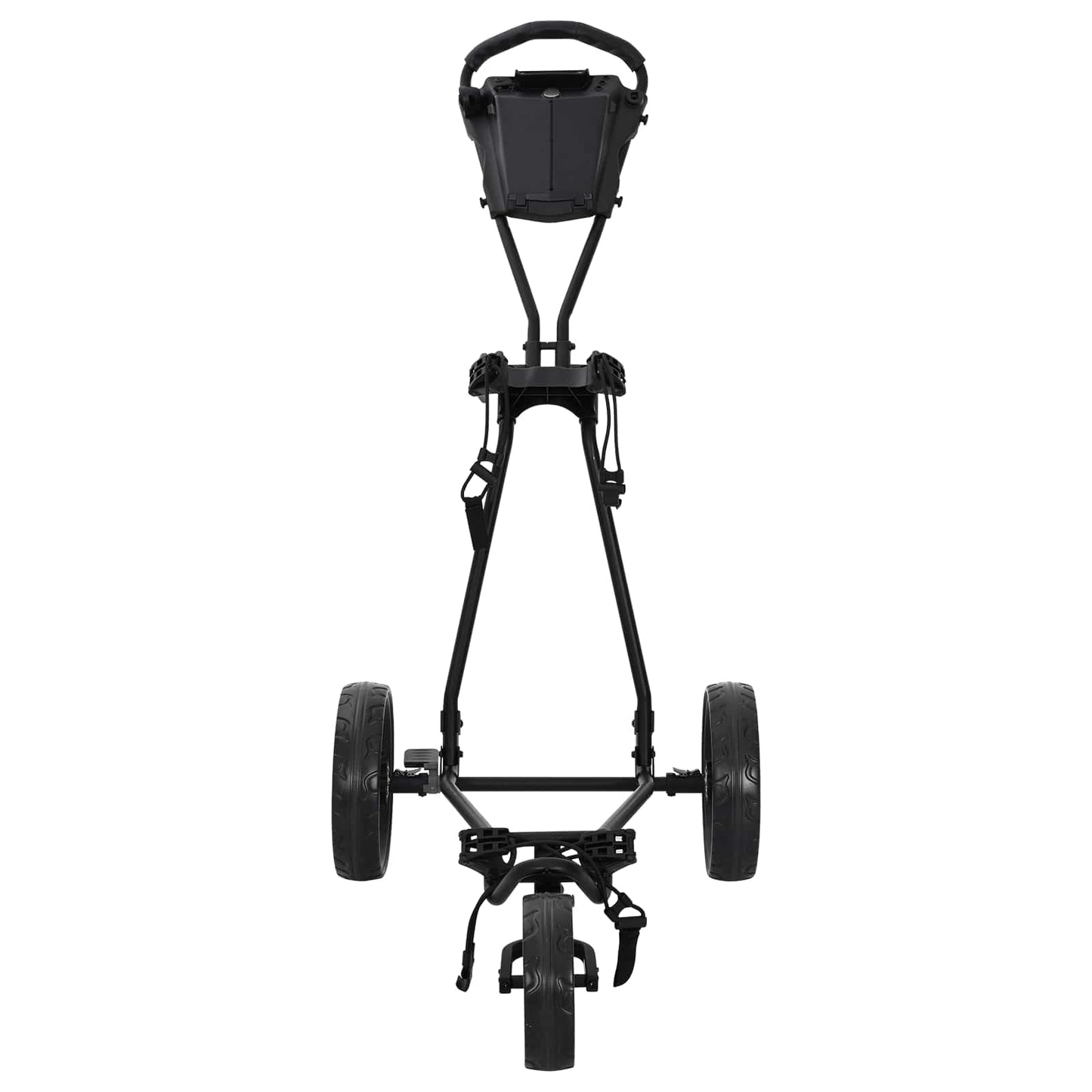 Golf Trolley Black Iron Foldable