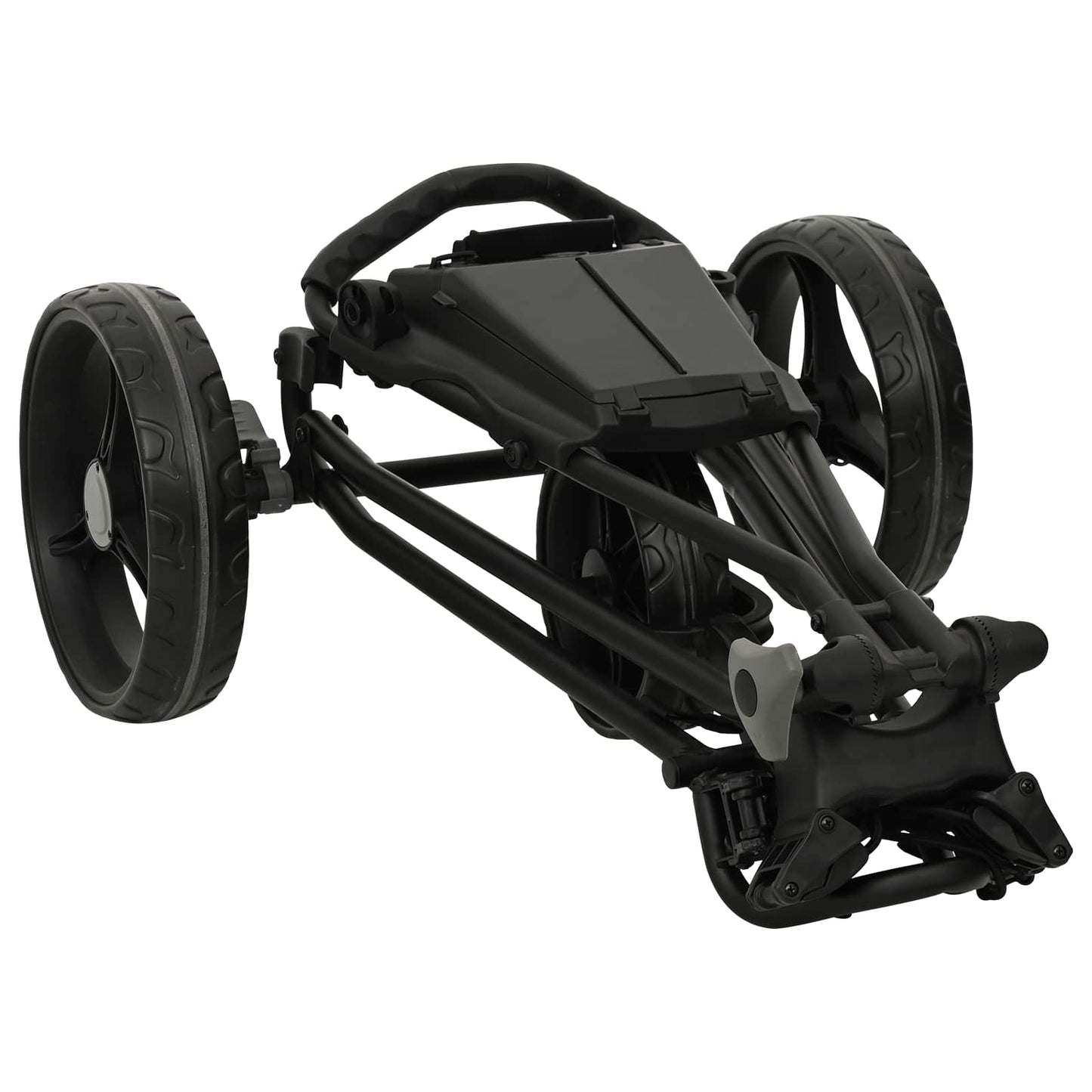 Golf Trolley Black Iron Foldable