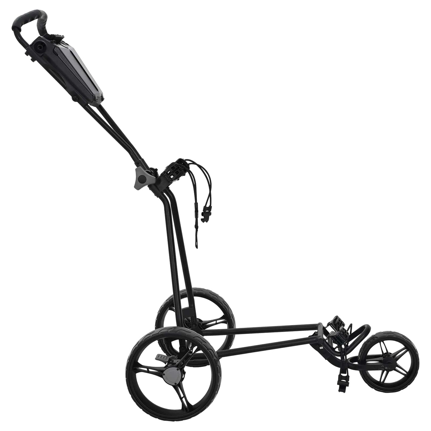 Golf Trolley Black Iron Foldable