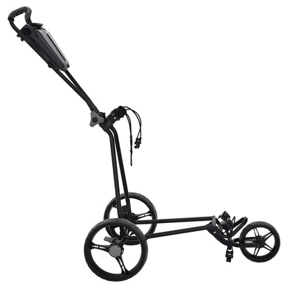 Golf Trolley Black Iron Foldable