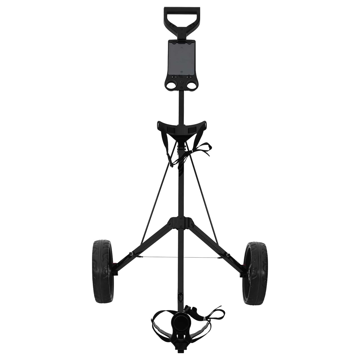 Golf Trolley Black Iron Foldable