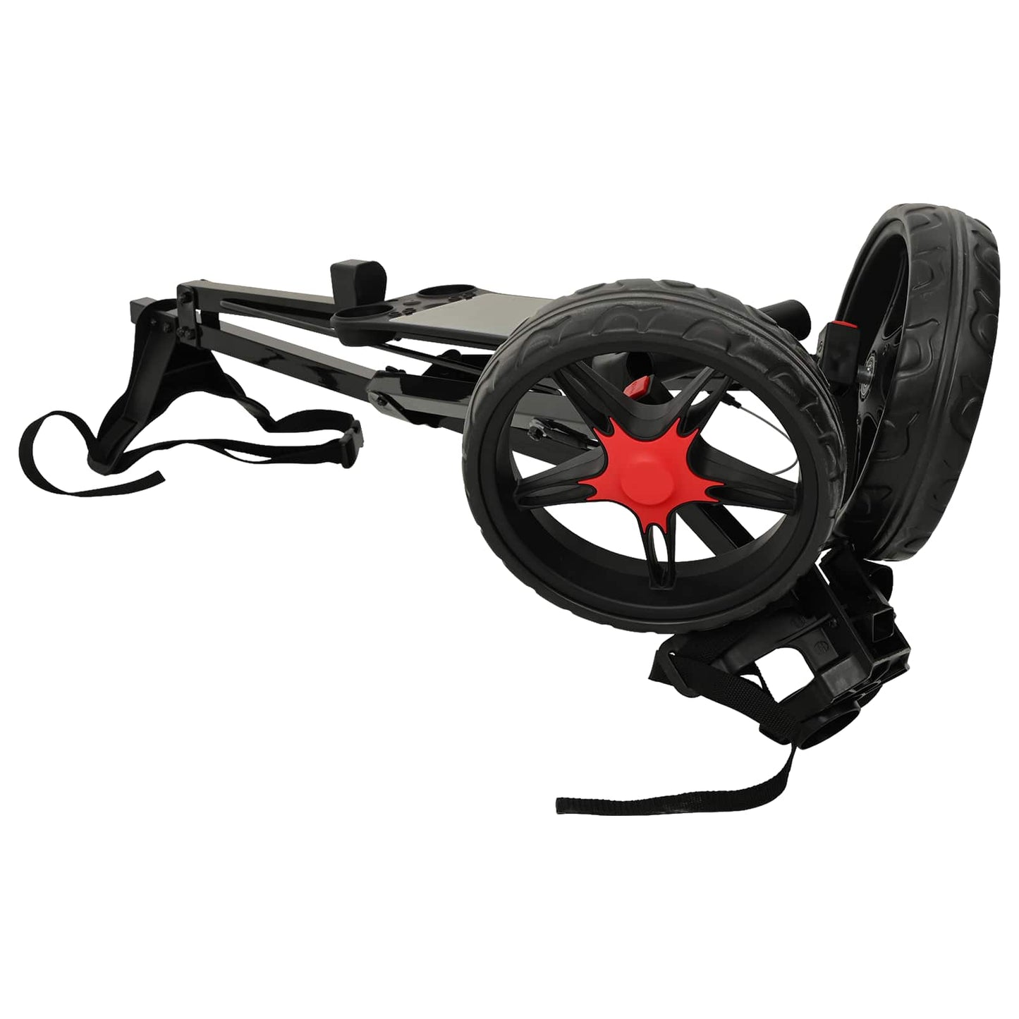 Golf Trolley Black Iron Foldable