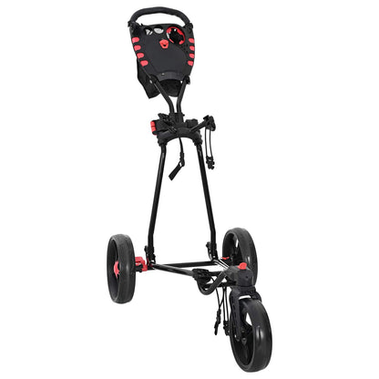 Golf Trolley Black Iron Foldable