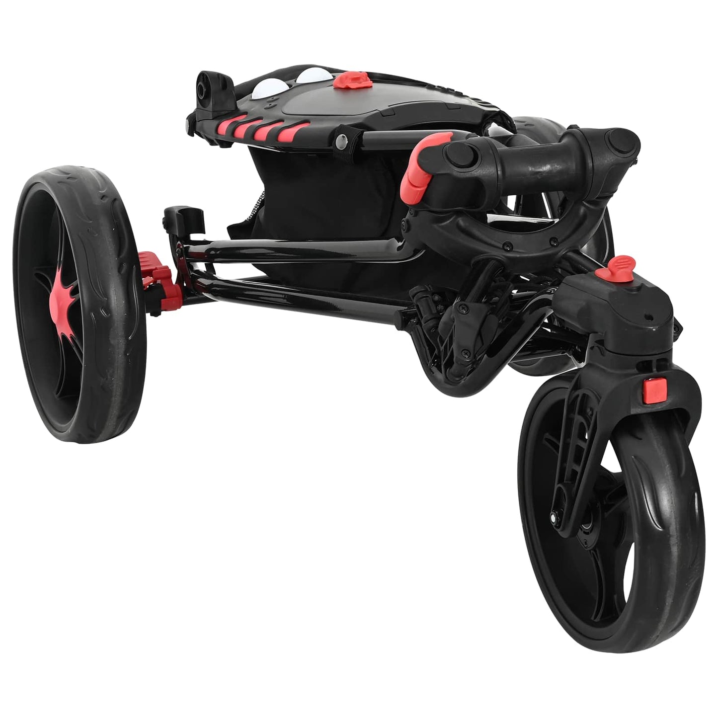 Golf Trolley Black Iron Foldable