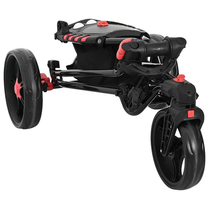 Golf Trolley Black Iron Foldable