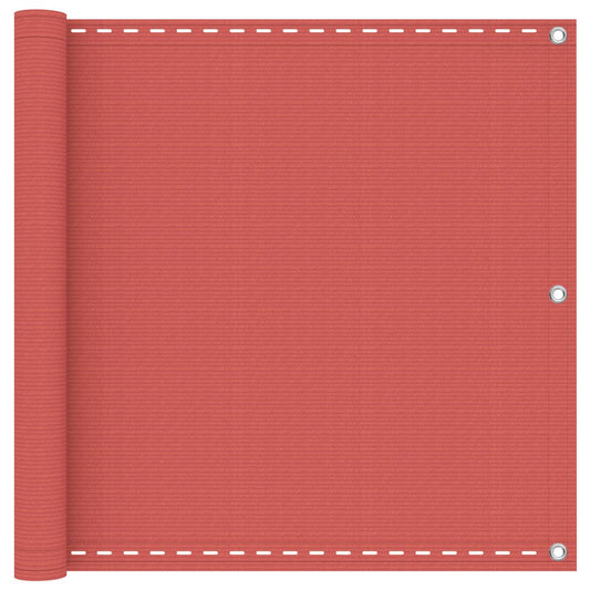 Balcony Screen 90 x 1200 cm HDPE and Aluminium Rectangular