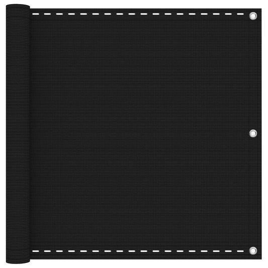 Balcony Screen Dark Green 90 x 800 cm HDPE and Aluminium