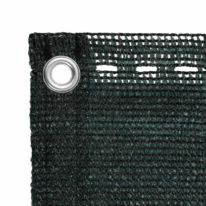 Balcony Screen Dark Green 120 x 700 cm HDPE and Aluminium