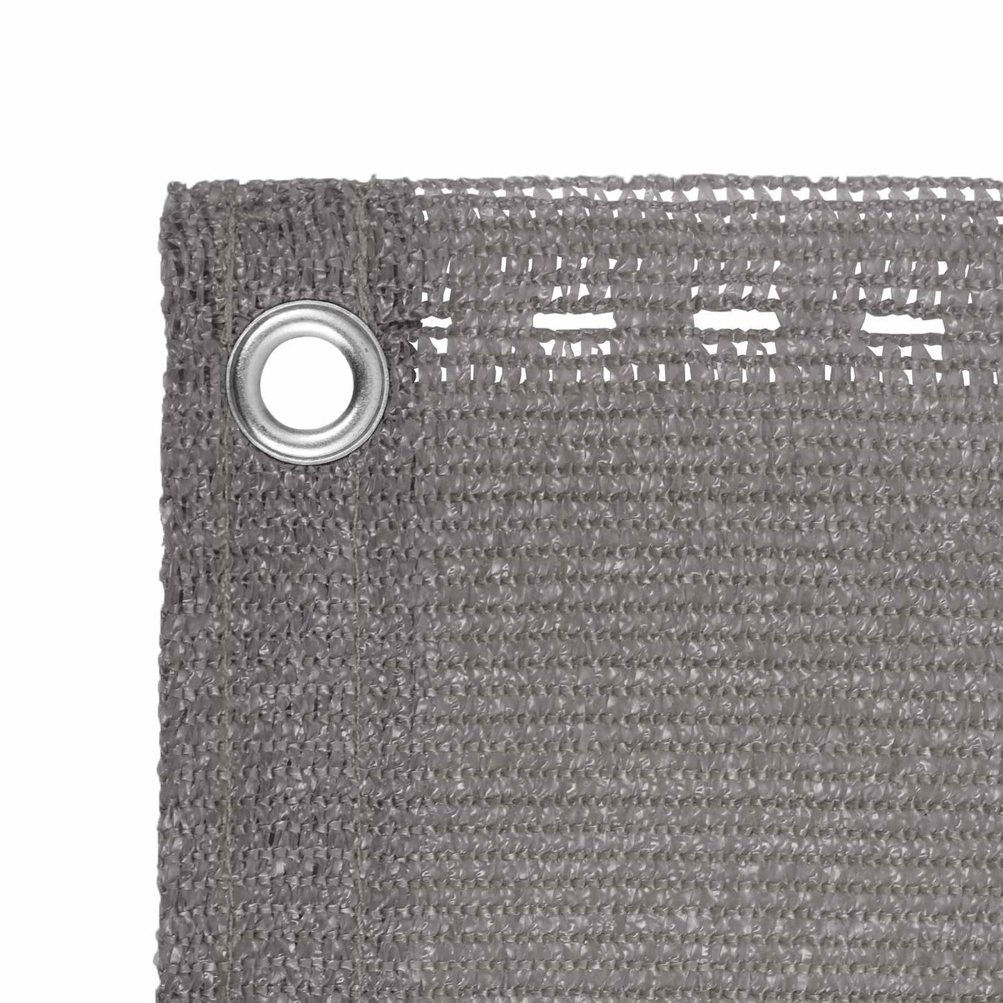 Balcony Screen Light Grey 90 x 500 cm HDPE and Aluminium