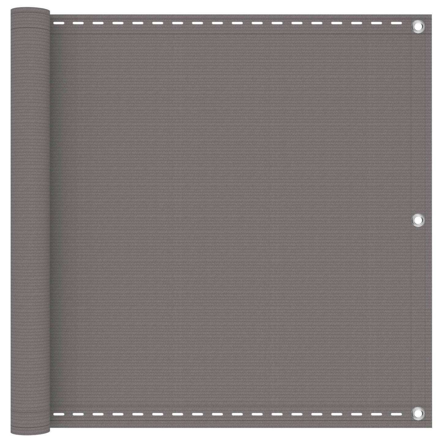 Balcony Screen Light Grey 120 x 300 cm HDPE and Aluminium