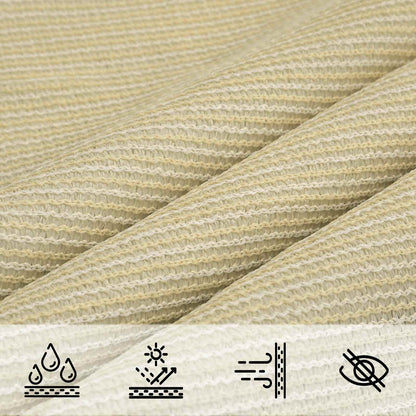 Sunshade Sail Beige 2 x 6 m HDPE
