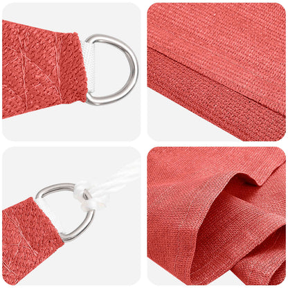 Sunshade Sail 2 x 2 x 2 m HDPE Triangular Terracotta