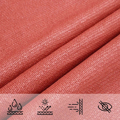 Sunshade Sail 2 x 2 x 2 m HDPE Triangular Terracotta