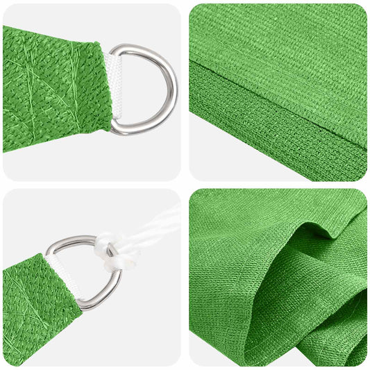 Sunshade Sail 2 x 6 m HDPE Rectangular Light Green