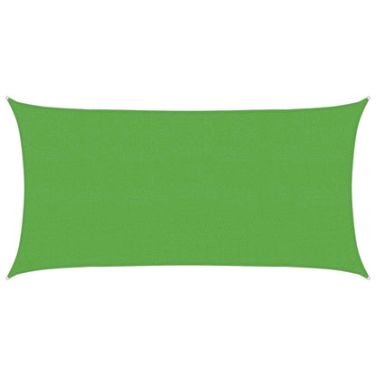 Sunshade Sail Light Green 2 x 6 m HDPE