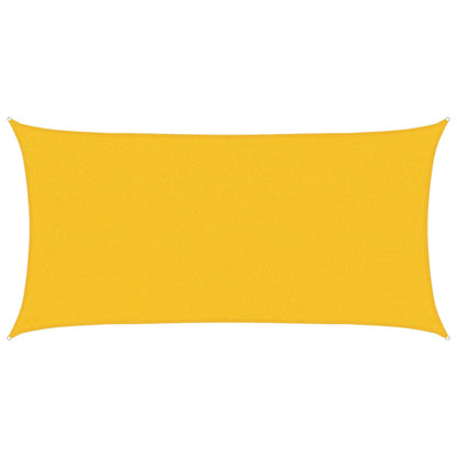 Sunshade Sail Yellow 2.5 x 6 m HDPE