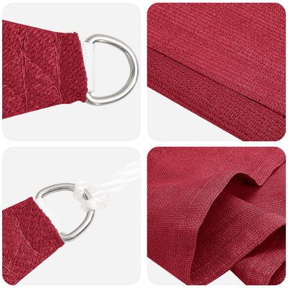 Sunshade Sail Red 2 x 6 m HDPE