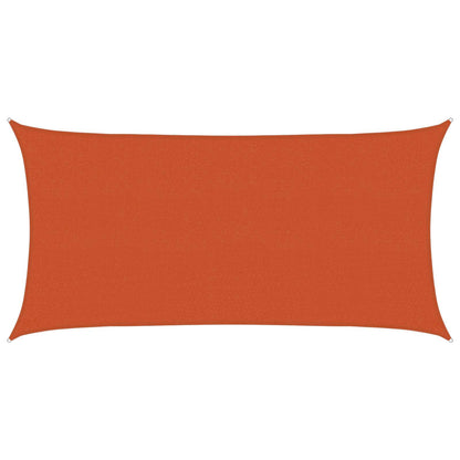 Sunshade Sail Orange 2 x 6 m HDPE