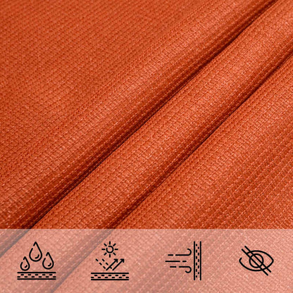 Sunshade Sail Orange 7 x 5 x 5 m HDPE