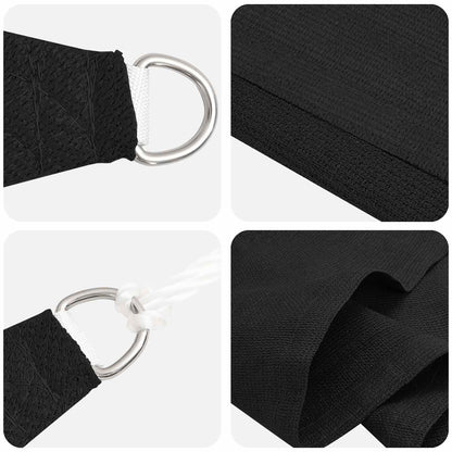 Sunshade Sail Black 2 x 6 m HDPE