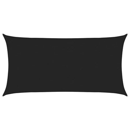 Sunshade Sail Black 2.5 x 6 m HDPE