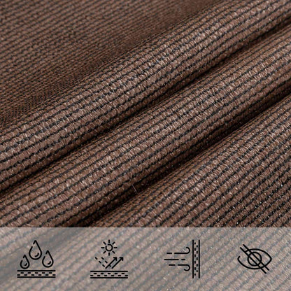 Sunshade Sail Brown 2 x 6 m HDPE