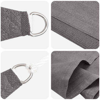 Sunshade Sail Light Grey 2.5 x 6 m HDPE