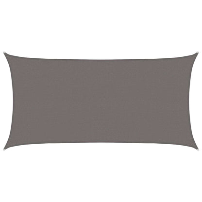Sunshade Sail Light Grey 2.5 x 6 m HDPE
