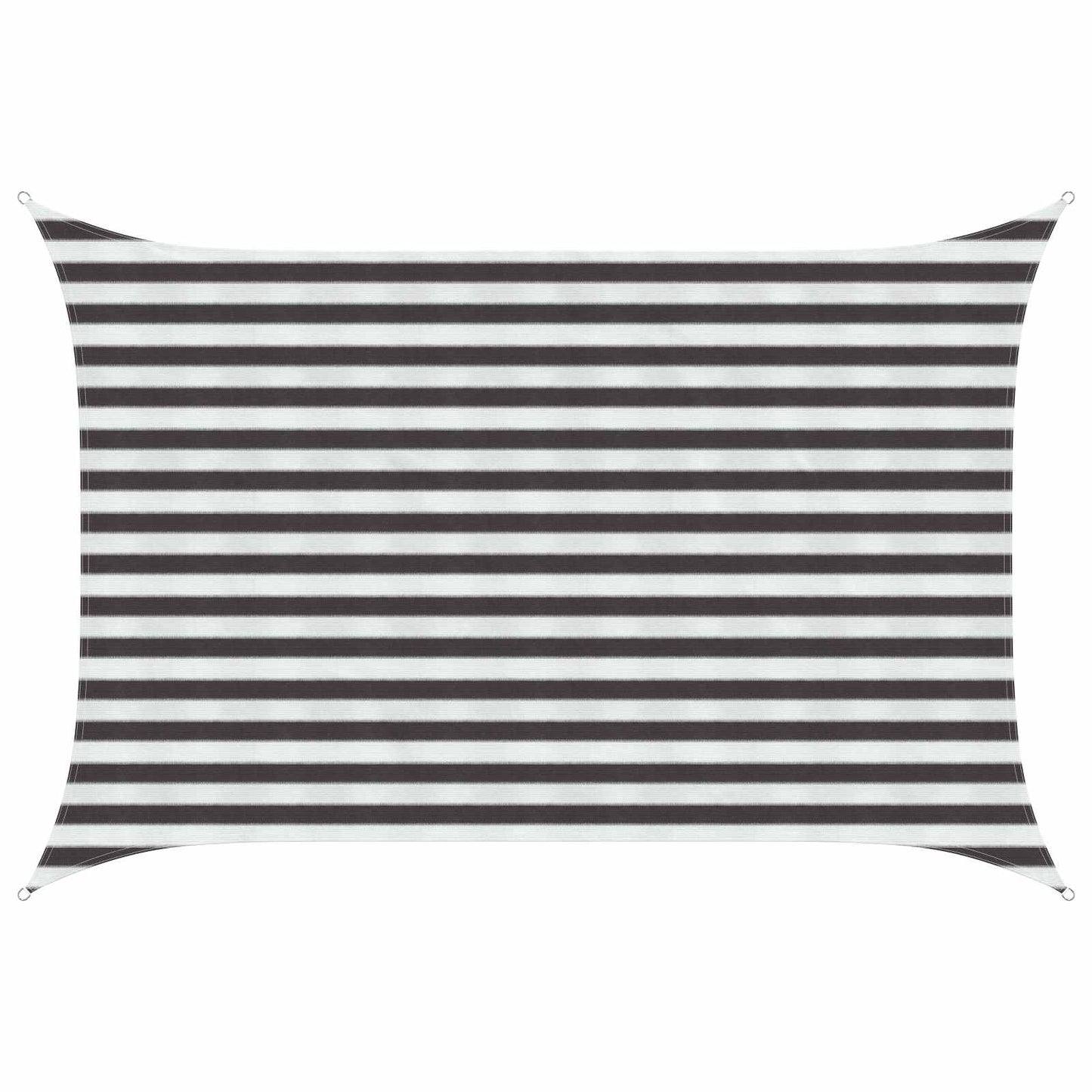 Sunshade Sail Anthracite and White 2 x 3 m HDPE