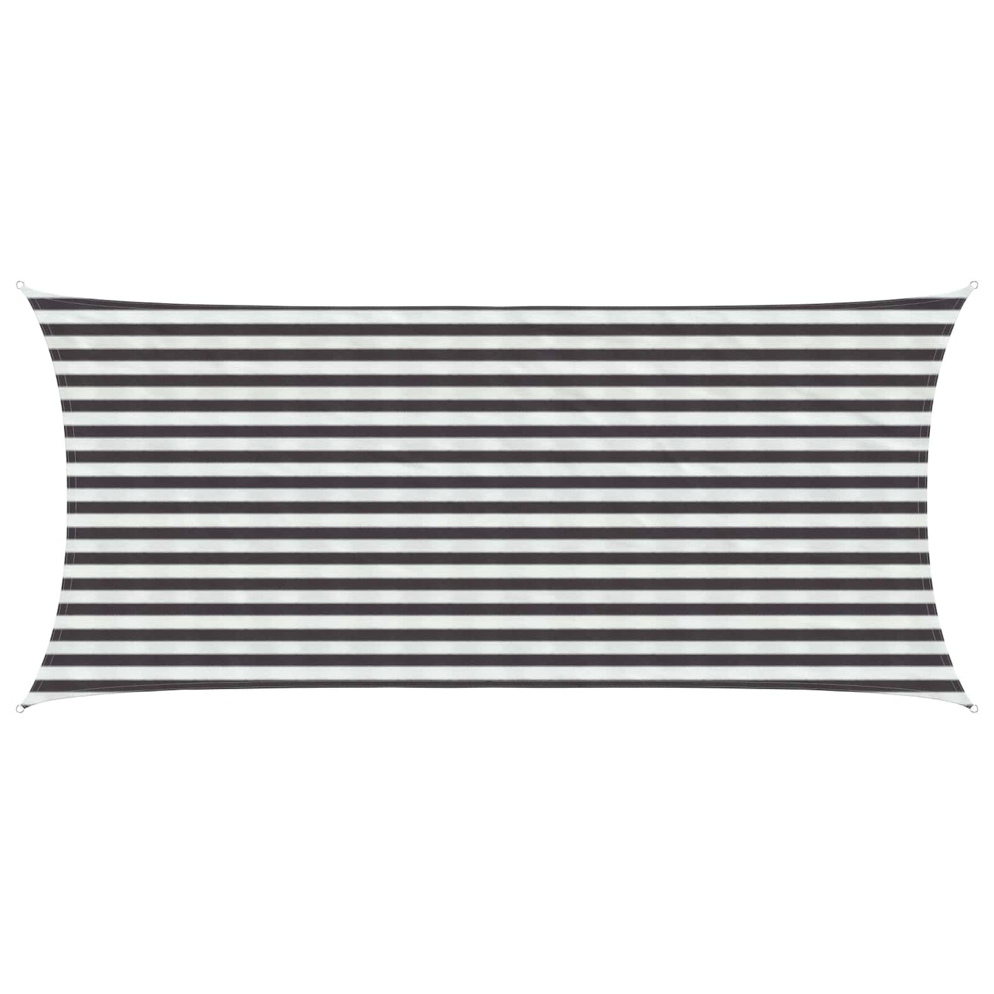 Sunshade Sail Anthracite and White 2 x 4 m HDPE