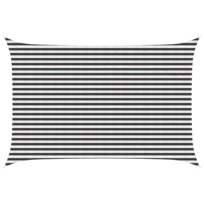 Sunshade Sail Anthracite and White 3 x 4.5 m HDPE