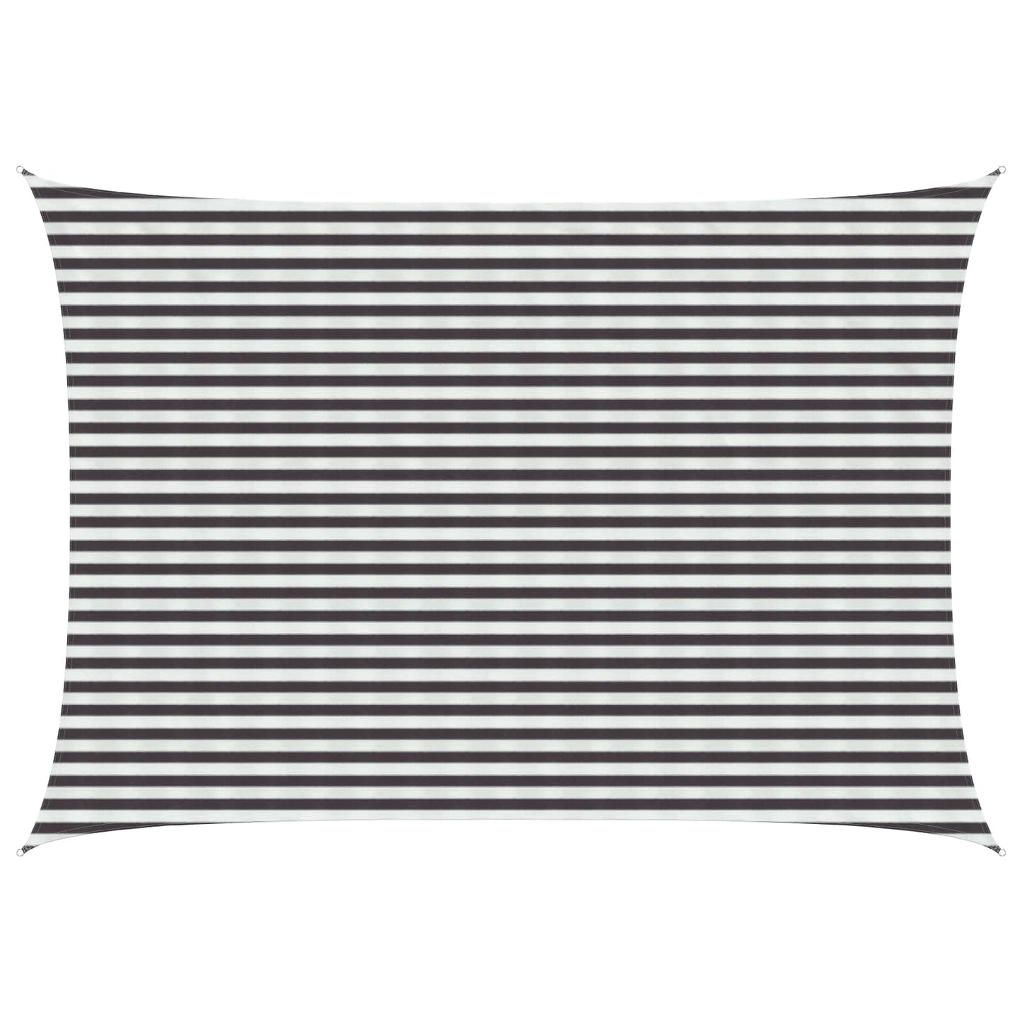 Sunshade Sail Anthracite and White 3 x 6 m HDPE