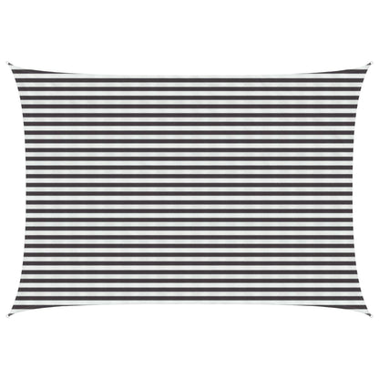 Sunshade Sail Anthracite and White 3.5 x 5 m HDPE