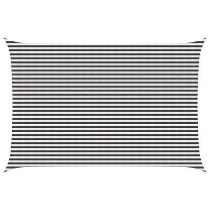 Sunshade Sail Anthracite and White 4 x 7 m HDPE