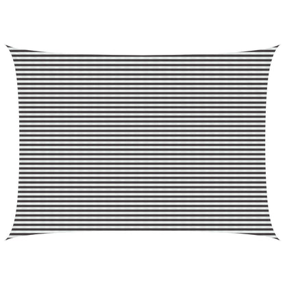 Sunshade Sail Anthracite and White 5 x 7 m HDPE