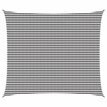 Sunshade Sail Anthracite and White 6 x 8 m HDPE