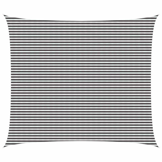 Sunshade Sail 6 x 8 m HDPE Rectangular Anthracite and White