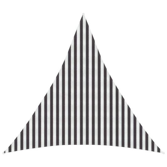 Sunshade Sail 4 x 4 x 4 m HDPE Triangular Anthracite and White