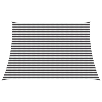 Sunshade Sail Anthracite and White 3 / 4 x 3 m HDPE