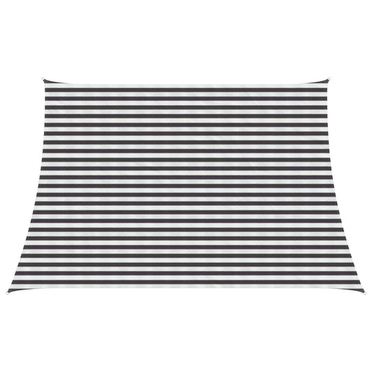 Sunshade Sail 3 / 4 x 3 m HDPE Rectangular Anthracite and White