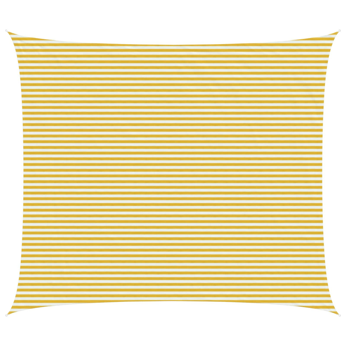 Sunshade Sail 6 x 8 m HDPE Rectangular Yellow and White