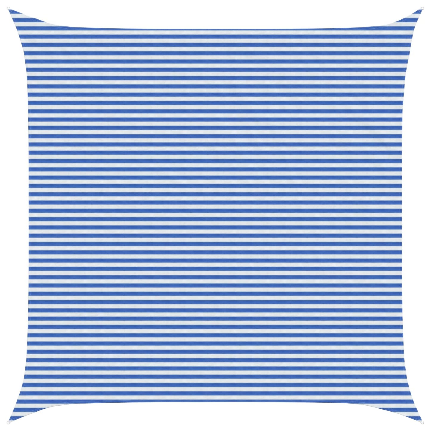 Sunshade Sail Blue and White 6 x 6 m HDPE