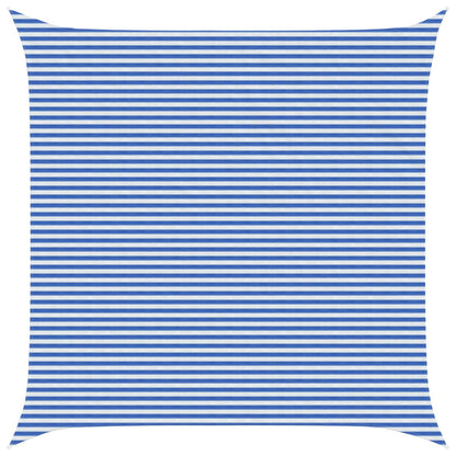 Sunshade Sail Blue and White 6 x 6 m HDPE