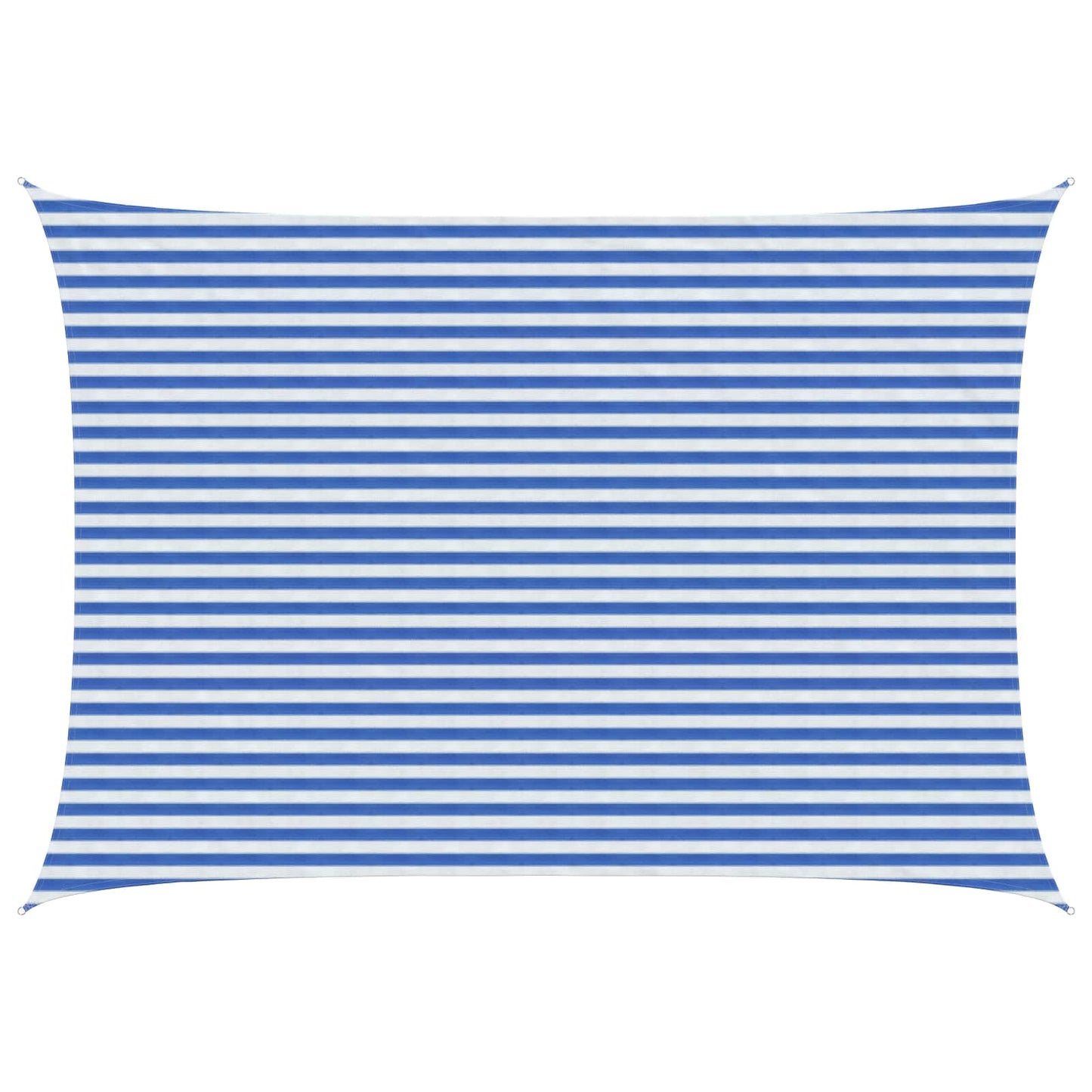 Sunshade Sail Blue and White 3 x 6 m HDPE