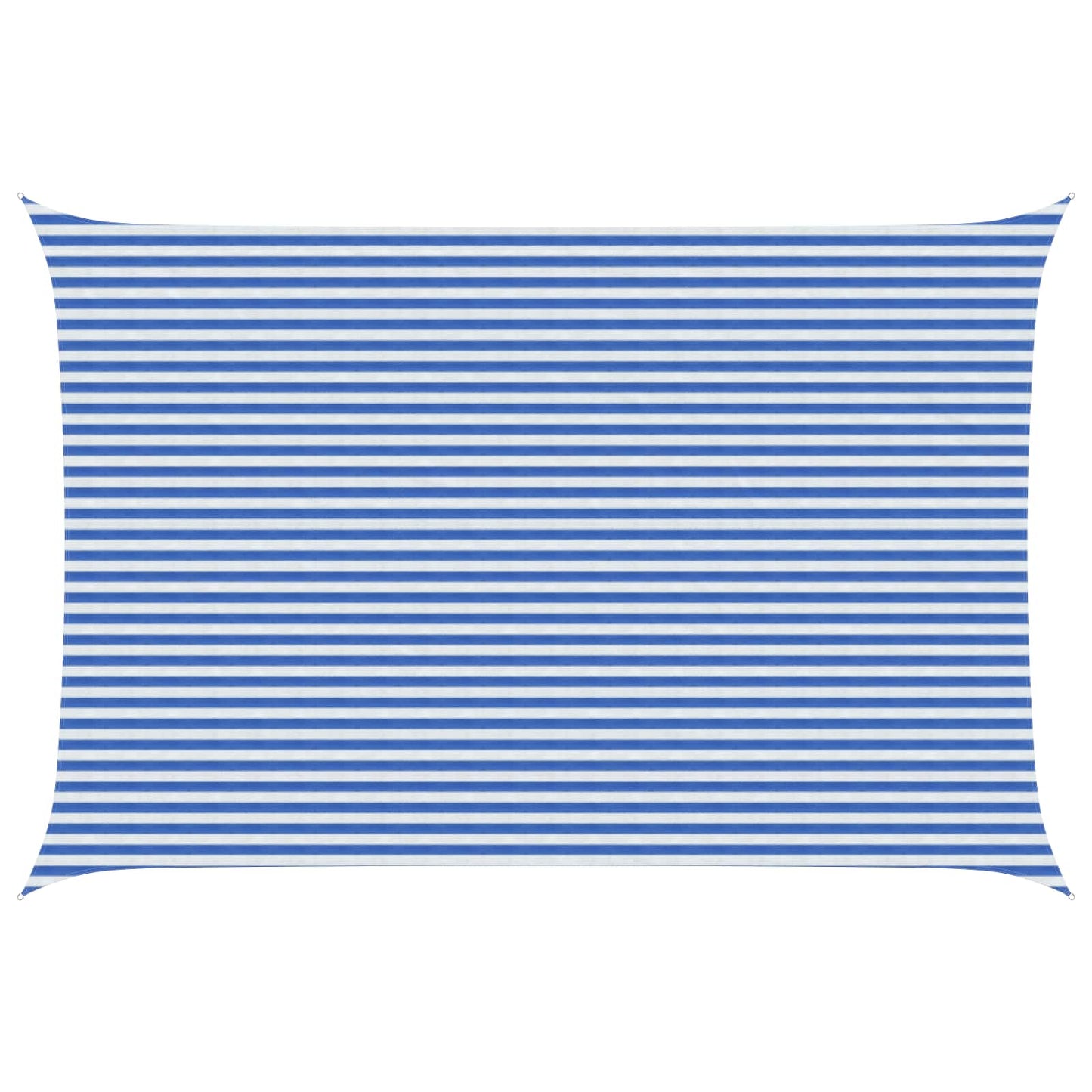Sunshade Sail Blue and White 4 x 5 m HDPE