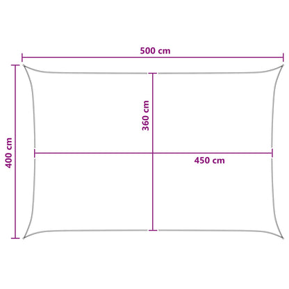 Sunshade Sail Blue and White 4 x 5 m HDPE