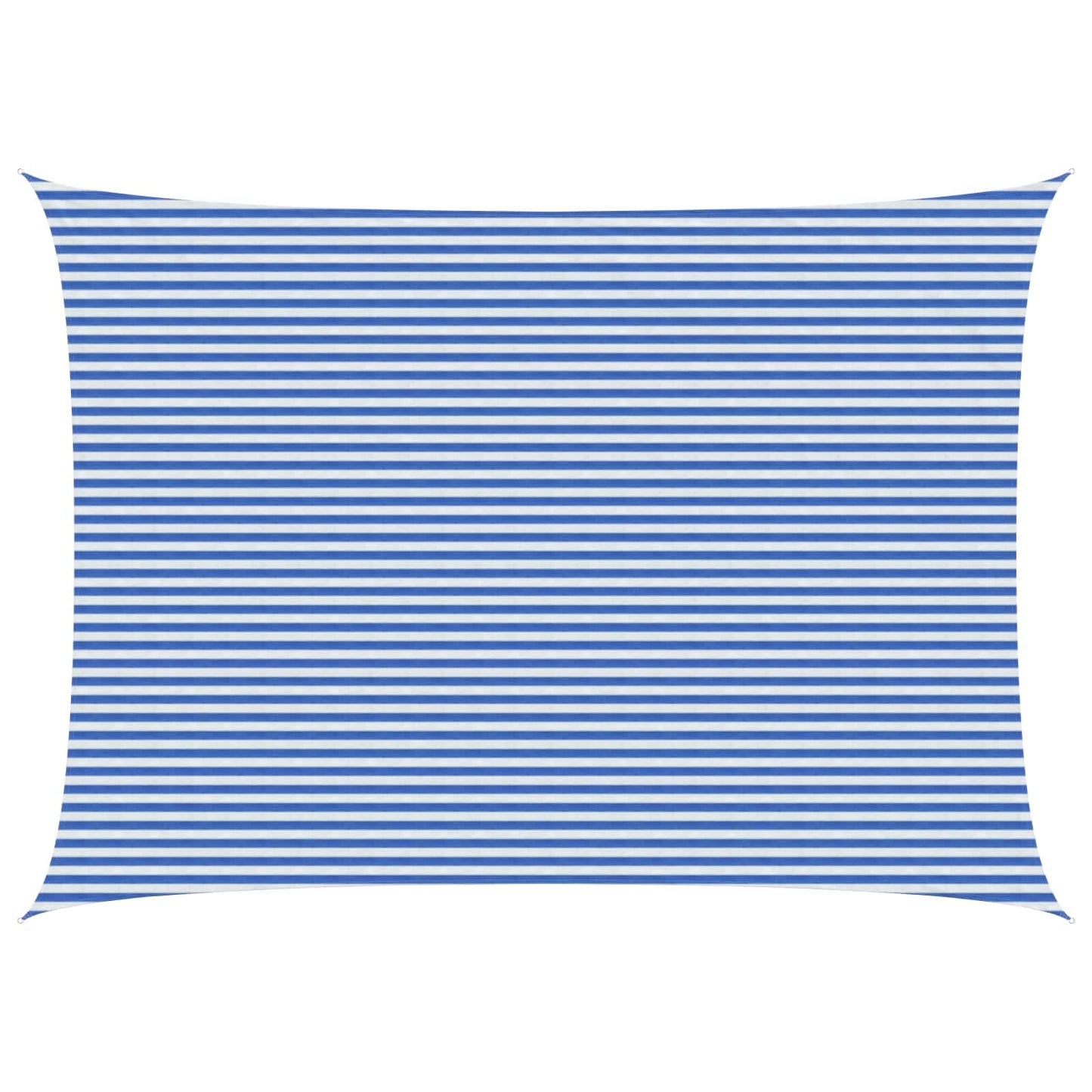 Sunshade Sail Blue and White 5 x 7 m HDPE