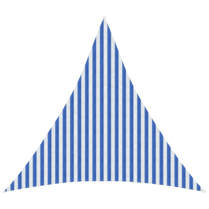 Sunshade Sail Blue and White 3.6 x 3.6 x 3.6 m HDPE