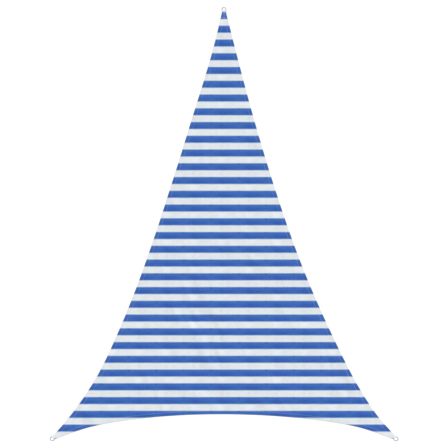 Sunshade Sail Blue and White 3 x 4 x 4 m HDPE